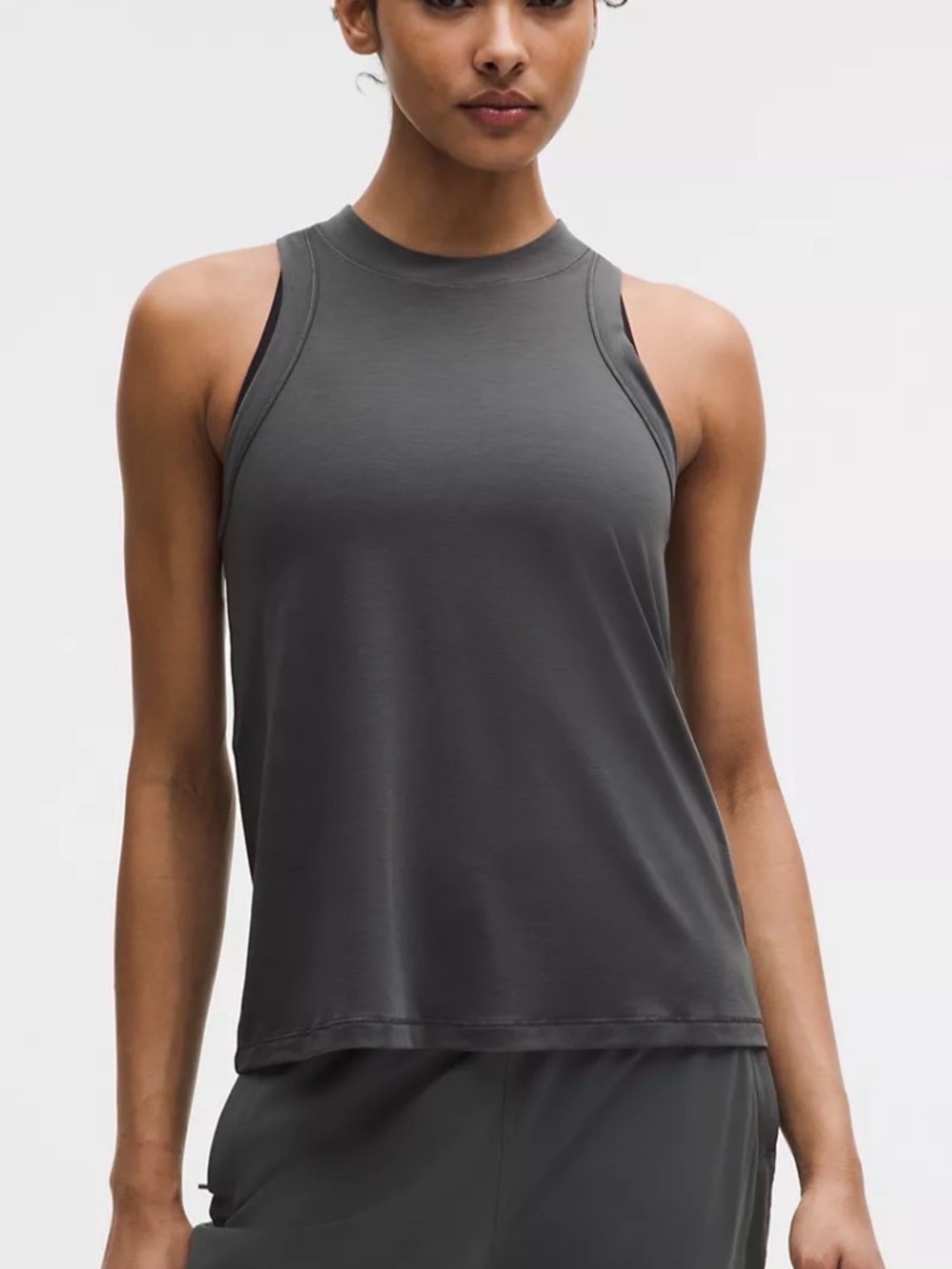 Lululemon Jersey Training Tank Top in Onyx Grey size 4